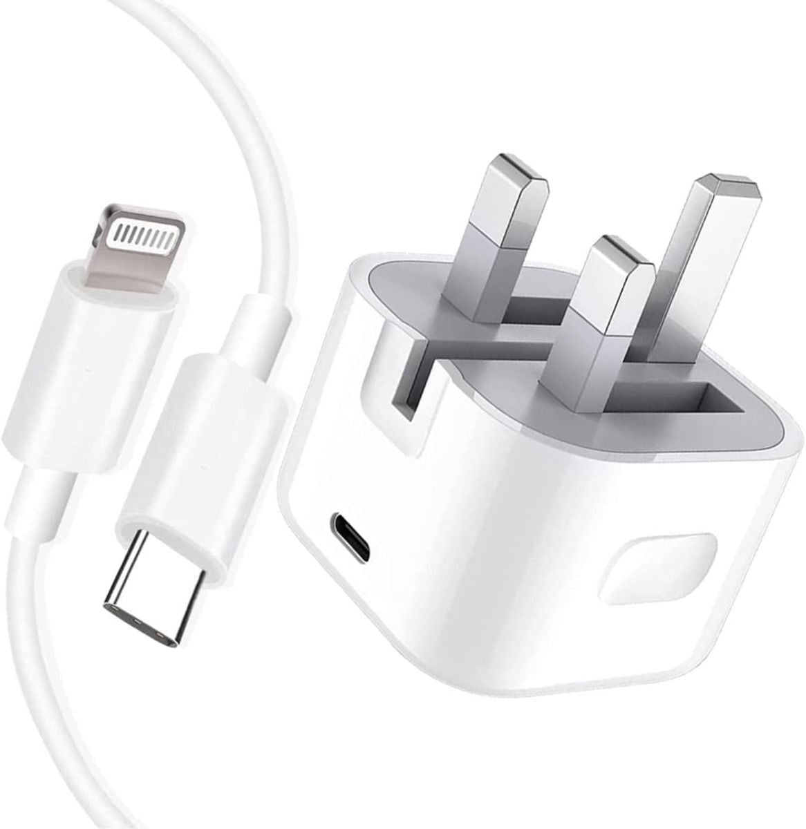 iPhone Fast Charger with Cable – Lightning & USB-C