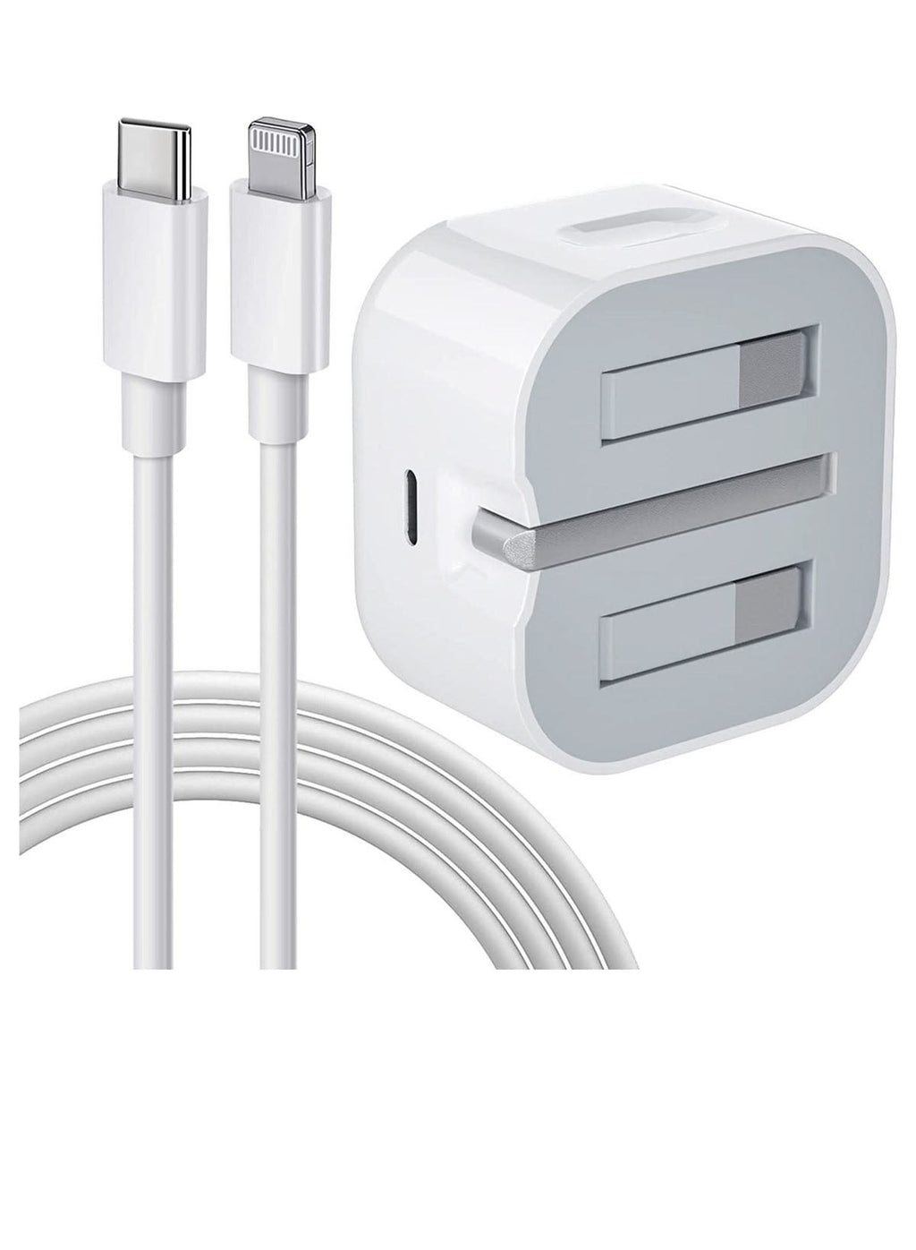 iPhone Fast Charger with Cable – Lightning & USB-C